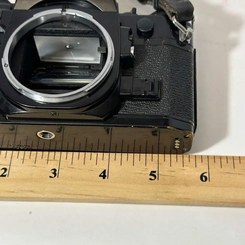 Vintage Canon A-1 Black 35 mm SLR with Strap/ Body Only